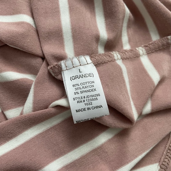 Heart & Hips Mini Striped Dress (SZ L) - Picture 6 of 6